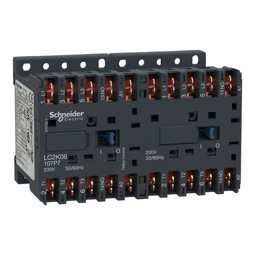 Main product image of 9 Amp 3-Pole NO 24VAC 50/60 Hz Reversing IEC Contactor, LC2K09107B7