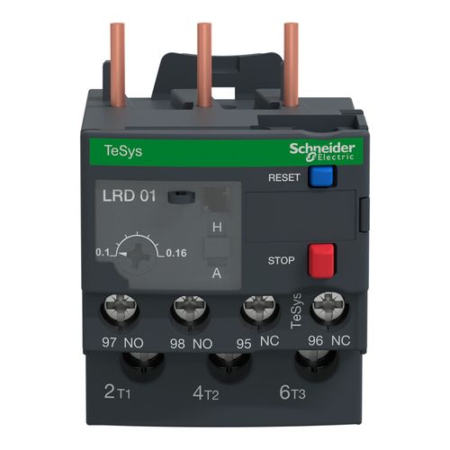 Main product image of 0.1 To 0.16 Amp 690 VAC Trip Class 10A Thermal IEC Overload Relay For LC1D09 And LC1D38, LRD01