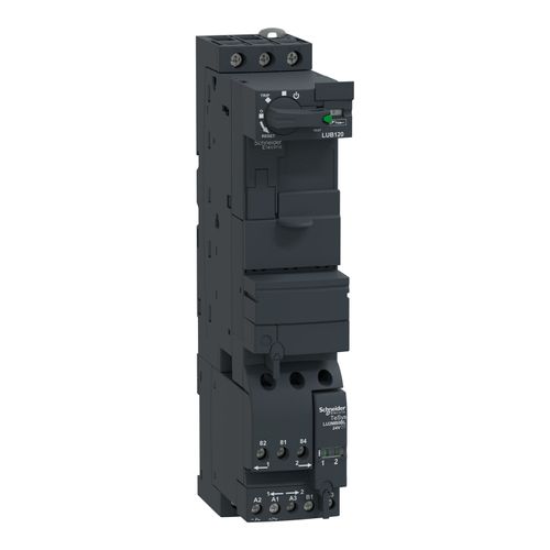 Main product image of 12 Amp 24VDC Coil Reversing Starter Power Base For TeSys U, LU2B12BL