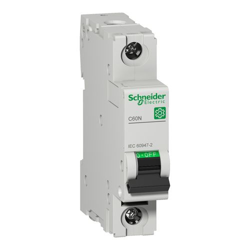 Main product image of 16 Amp 440 VAC 1-Pole DIN Rail Mounted Magnetic Trip Miniature Circuit Breaker, 18-4 AWG, 76mm Deep x 81mm High x 18mm Wide, M9F11116