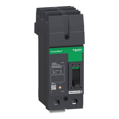 Main product image of 2 Pole Plug In Circuit Breaker, Thermal Magnetic Trip (200A, 240VAC, 25kA), QDA222002
