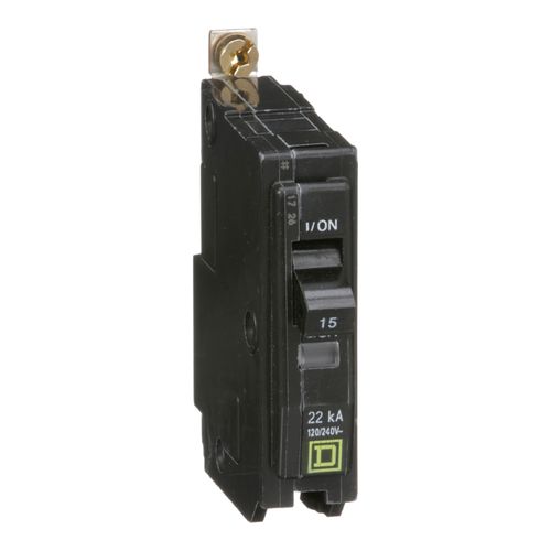 Main product image of Single Pole Bolt On Miniature Circuit Breaker (15A, 120/240VAC, 22kA), QOB115VH