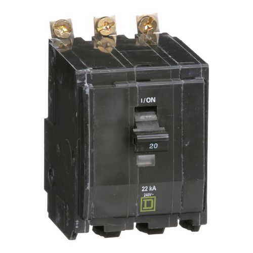 Main product image of 3 Pole Bolt On Miniature Circuit Breaker (20A, 120/240VAC, 22kA), QOB320VH