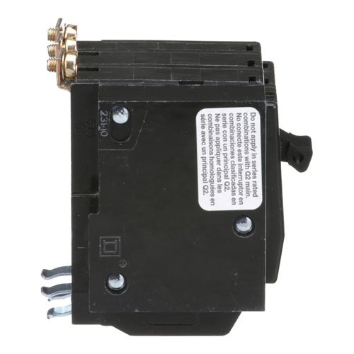 Main product image of 3 Pole Bolt On Miniature Circuit Breaker, AC Shunt Trip (50A, 120/240VAC, 10kA), QOB3501021
