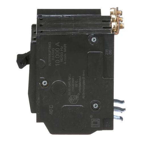 Main product image of 3 Pole Bolt On Miniature Circuit Breaker, AC Shunt Trip (50A, 120/240VAC, 10kA), QOB3501021