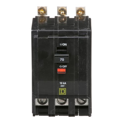 Main product image of 3 Pole Bolt On Miniature Circuit Breaker (70A, 120/240VAC, 10kA), QOB370
