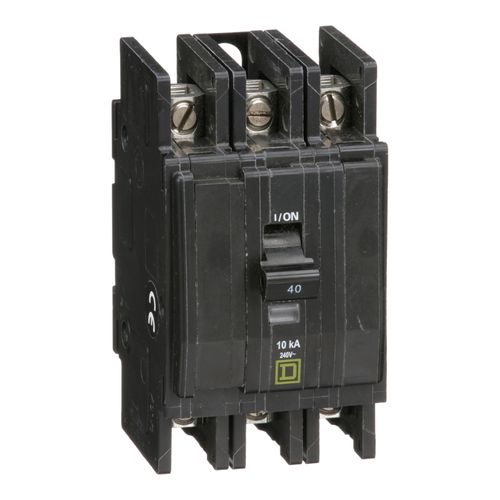 Main product image of 3 Pole Panel Mount Miniature Circuit Breaker (40A, 120/240VAC, 10kA), QOU340