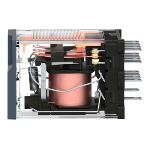 Main product image of 4CO 24 VDC 1,500 VA Electromechanical Plug-In General Purpose Relay, 3 Amp At 250 VAC And 28 VDC, 6 Amp At 250/277 VAC And 28 VDC, 8 Amp At 30 VDC, RXM4AB3BD