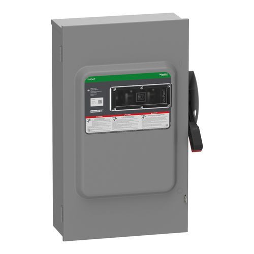 Main product image of VisiPacT 200A Fused Heavy Duty Safety Switch, 3 Pole, NEMA 3R Enclosure w/ Viewing Window (600VAC)