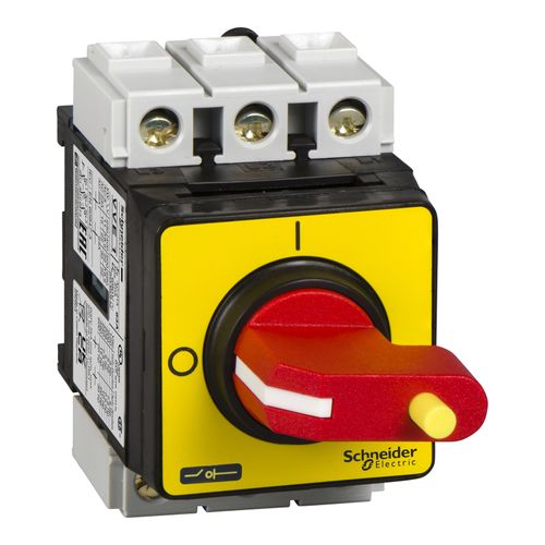 Main product image of Cam & Disconnect Switch, Enclosed & Fused (690VAC, 3 Pole), 3.27" OAH x 2.36" OAW, VVE3