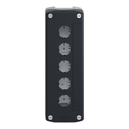 Main product image of 5-Hole 22mm Hole Dia. Polycarbonate NEMA 4X & 13 Pushbutton Switch Enclosure, XALD05H7