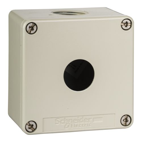 Main product image of 1-Hole 1.58" Hole Dia. Zinc Alloy NEMA 4 & 13 Pushbutton Switch Enclosure, 3.15" High x 3.15" Wide x 2.03" Deep, XAPG19201