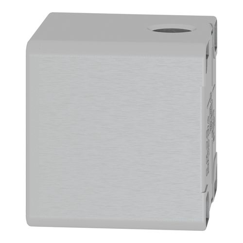 Main product image of 1-Hole 1.58" Hole Dia. Zinc Alloy NEMA 4 & 13 Pushbutton Switch Enclosure, 3.15" High x 3.15" Wide x 3.03" Deep, XAPG19501