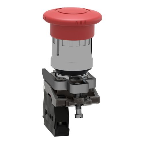 Main product image of 22mm Mounting Hole Dia. Round Nonilluminated Push-Button Switch (Red), XB4AB2