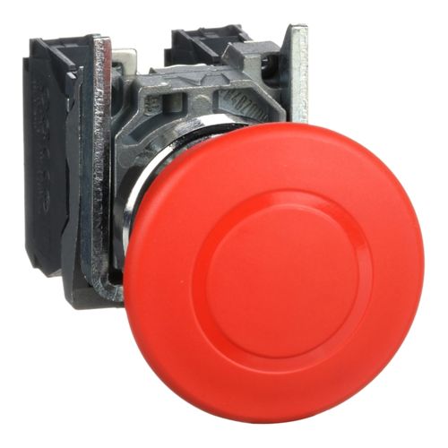 Main product image of 22mm Mounting Hole Dia. Round Nonilluminated Push-Button Switch (Red), XB4AB2