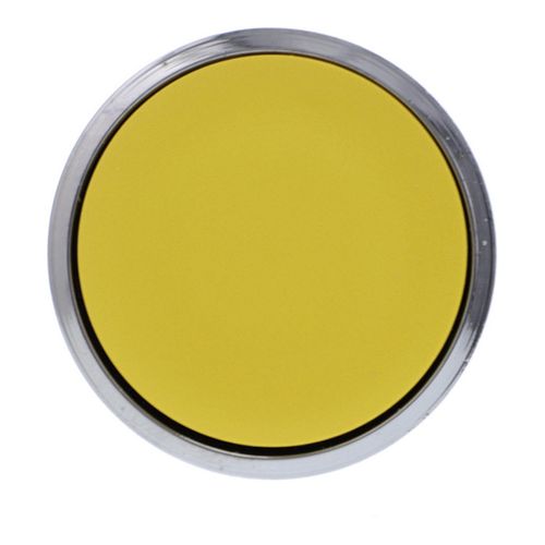 Main product image of 22mm Mounting Hole Dia. Momentary (MO) Flush Head Nonilluminated Push-Button Switch (Yellow), ZB4BA5