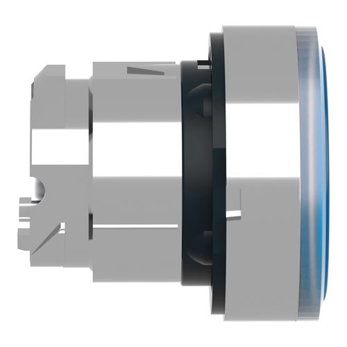 Main product image of 22mm Mounting Hole Dia. Momentary (MO) Round Nonilluminated Push-Button Switch (Blue), ZB4BA68