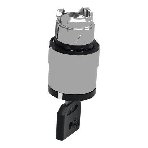 Main product image of 2-Position Maintained (MA) Keyed NEMA 4X & 13 Selector Switch With 520E Key And Left Position Withdrawal (Black), ZB4BG214