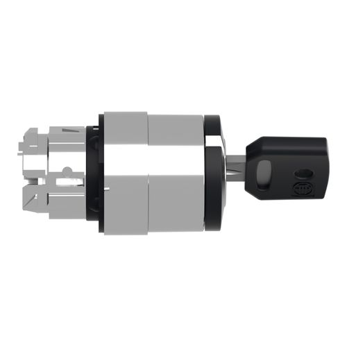 Main product image of 2-Position Maintained (MA) Keyed NEMA 4X & 13 Selector Switch With 458A Key And Any Position Withdrawal (Black), ZB4BG410