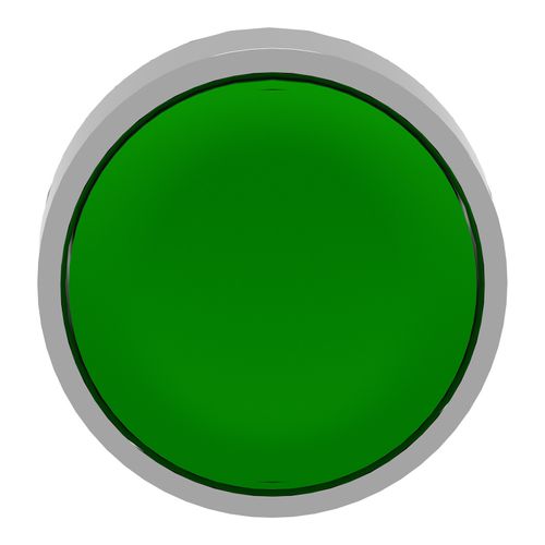 Main product image of 22mm Mounting Hole Dia. Maintained (MA) Round Push-Button Switch (Green), ZB4BH03