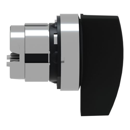 Main product image of 3-Position Momentary (MO) Long Handle NEMA 4X & 13 Selector Switch With Spring Return Left-To-Center (Black), ZB4BJ7