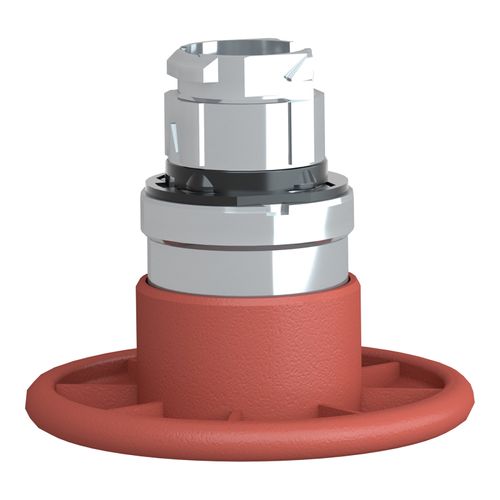 Main product image of 22mm Mounting Hole Dia. Momentary (MO) 60mm Metal Mushroom Head Nonilluminated Push-Button Switch (Red), ZB4BR4
