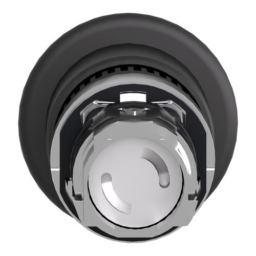 Main product image of 22mm Mounting Hole Dia. Maintained (MA) Round Nonilluminated Push-Button Switch (Black), ZB4BT2