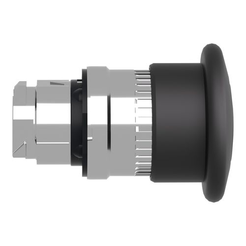 Main product image of 22mm Mounting Hole Dia. Maintained (MA) Round Nonilluminated Push-Button Switch (Black), ZB4BT2