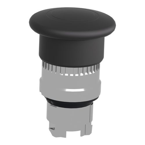 Main product image of 22mm Mounting Hole Dia. Maintained (MA) Round Nonilluminated Push-Button Switch (Black), ZB4BT2