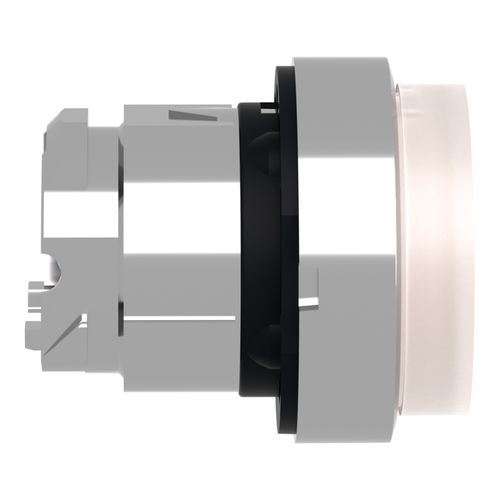 Main product image of 22mm Mounting Hole Dia. Momentary (MO) Round Nonilluminated Projecting Push-Button Switch (White), ZB4BW113
