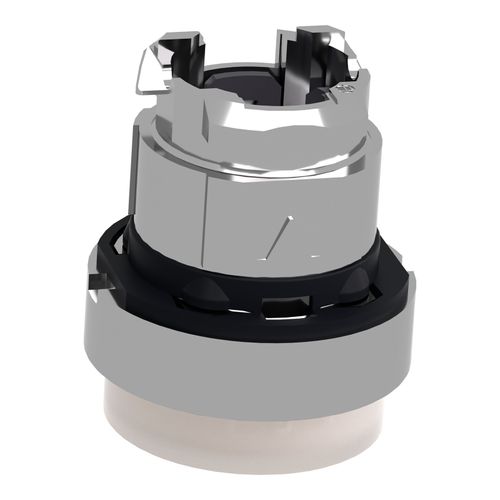 Main product image of 22mm Mounting Hole Dia. Momentary (MO) Round Nonilluminated Projecting Push-Button Switch (White), ZB4BW113