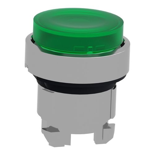 Main product image of 22mm Mounting Hole Dia. Momentary (MO) Round Universal Push-Button Switch (Green), ZB4BW133