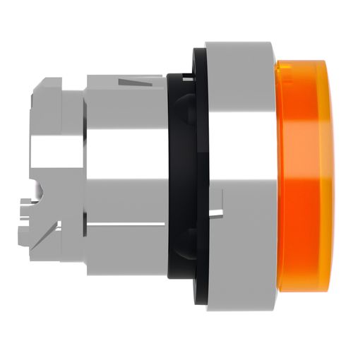 Main product image of 22mm Mounting Hole Dia. Momentary (MO) Round Universal Projecting Push-Button Switch (Orange), ZB4BW153