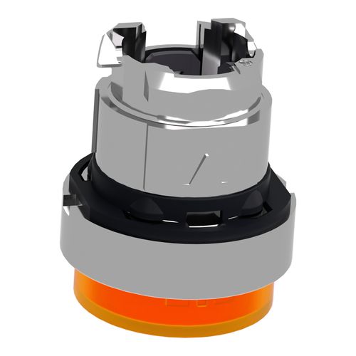 Main product image of 22mm Mounting Hole Dia. Momentary (MO) Round Universal Projecting Push-Button Switch (Orange), ZB4BW153