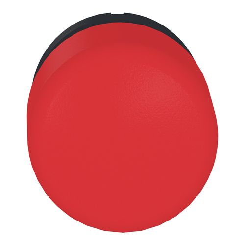 Main product image of 22mm Mounting Hole Dia. Momentary (MO) Round Nonilluminated Mushroom Push-Button Switch (Red), ZB5AC44