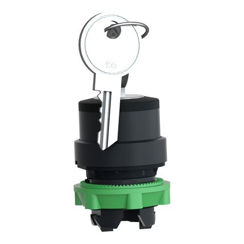 Main product image of 3-Position Momentary (MO) Keyed NEMA 4X & 13 Selector Switch (Black), ZB5AG08