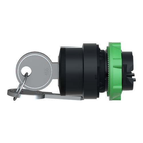 Main product image of 3-Position Momentary (MO) Keyed NEMA 4X & 13 Selector Switch (Black), ZB5AG08
