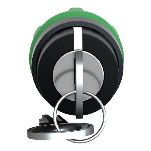 Main product image of 3-Position Momentary (MO) Keyed NEMA 4X & 13 Selector Switch (Black), ZB5AG08