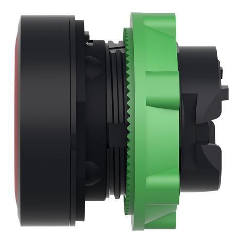 Main product image of 22mm Mounting Hole Dia. Maintained (MA) Round Nonilluminated Push-Button Switch (Red), ZB5AH04