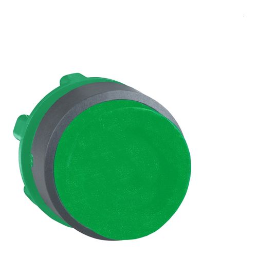 Main product image of 22mm Mounting Hole Dia. Momentary (MO) Round Nonilluminated Projecting Push-Button Switch (Green), ZB5AL3