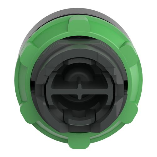 Main product image of 22mm Mounting Hole Dia. Momentary (MO) Round Nonilluminated Projecting Push-Button Switch (Green), ZB5AL3