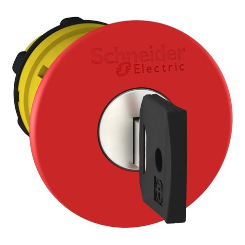 Main product image of 22mm Mounting Hole Dia. Maintained (MA) & Momentary (MO) Round Push-Button Switch (Red), ZB5AS944