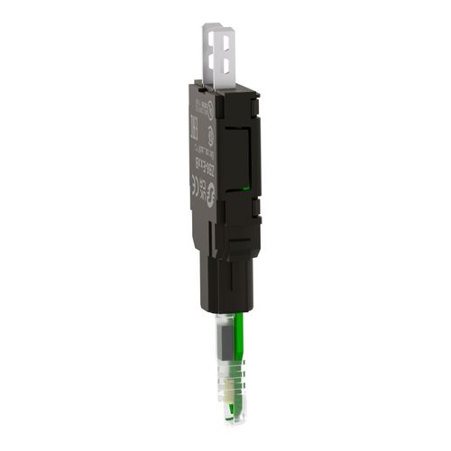 Main product image of 12-24 VAC LED Shock And Vibration Resistant Indicating Light With Quick Connect Connector (Green), ZB6EB3B