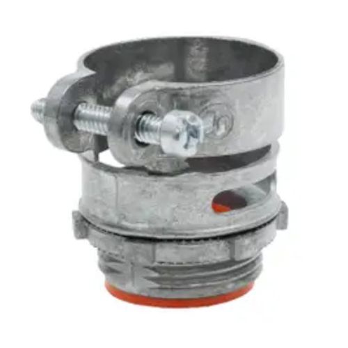 Main product image of 1/2" Insulated Straight Squeeze Flexible Metal Conduit, Armored or Metal Clad Cable Connector (Pack of 25)