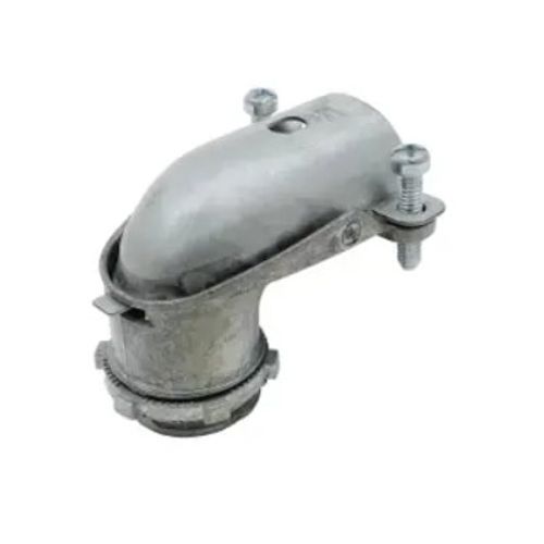 Main product image of 3/4" 90° Squeeze Flexible Metal Conduit, Armored or Metal Clad Cable Connector (Pack of 10)