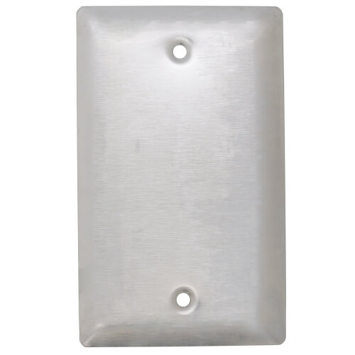 Main product image of 1-Gang Stainless Steel Blank Wall Plate, Box Mount