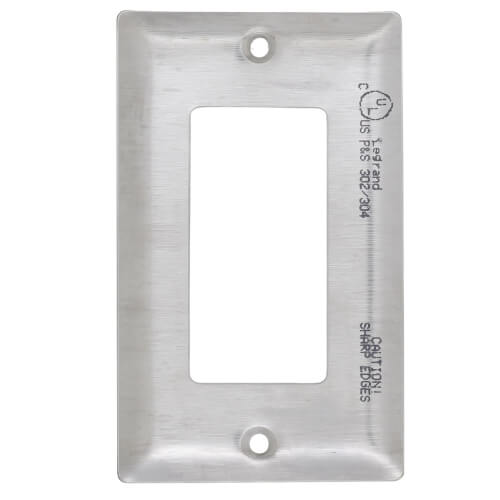 Main product image of 1-Gang Stainless Steel Decorator Wall Plate