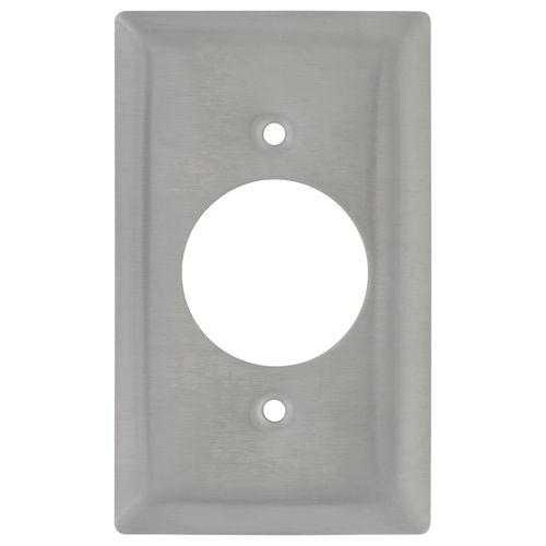 Main product image of 1-Gang Stainless Steel Power Outlet Receptacle Wall Plate