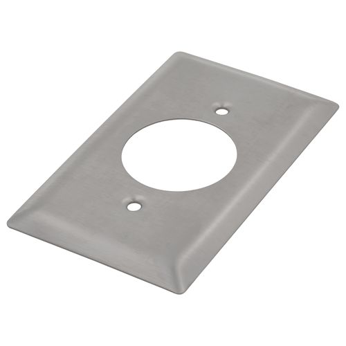 Main product image of 1-Gang Stainless Steel Power Outlet Receptacle Wall Plate