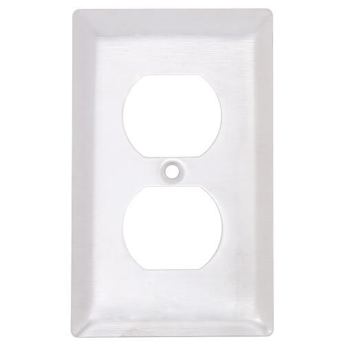 Main product image of 1-Gang Stainless Steel Duplex Receptacle Wall Plate